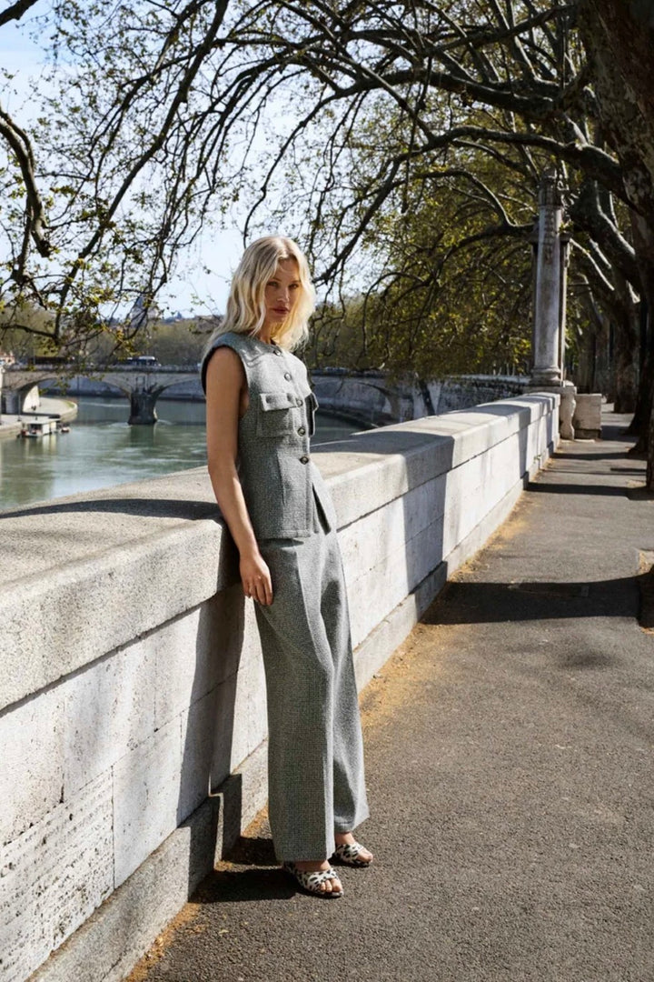 Vasto Vest Grey Melange