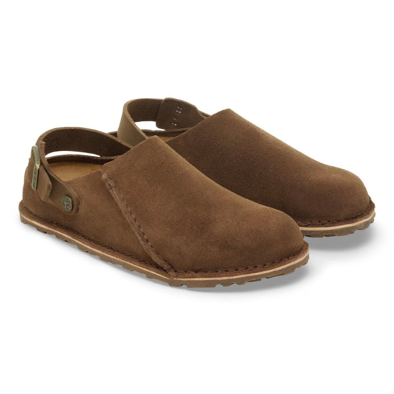 BIRKENSTOCK Lutry Premium Suede Leather Dark Tea Dame - Dale