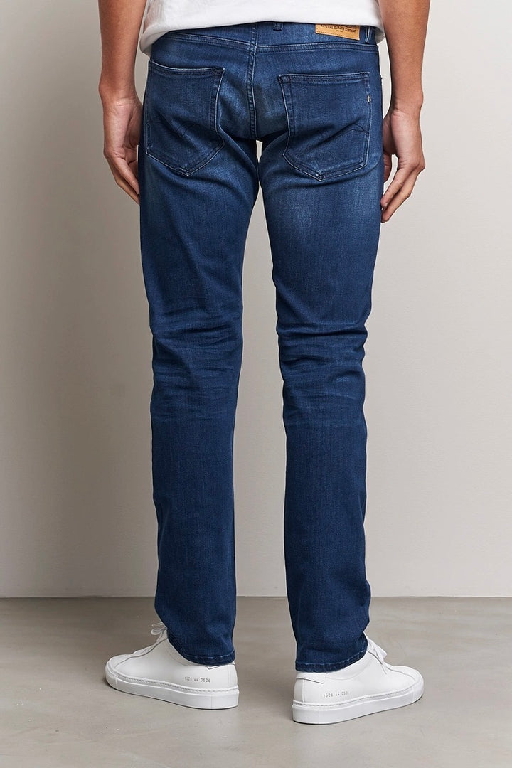 Grover Power Stretch Straight Fit Jeans Medium Blue