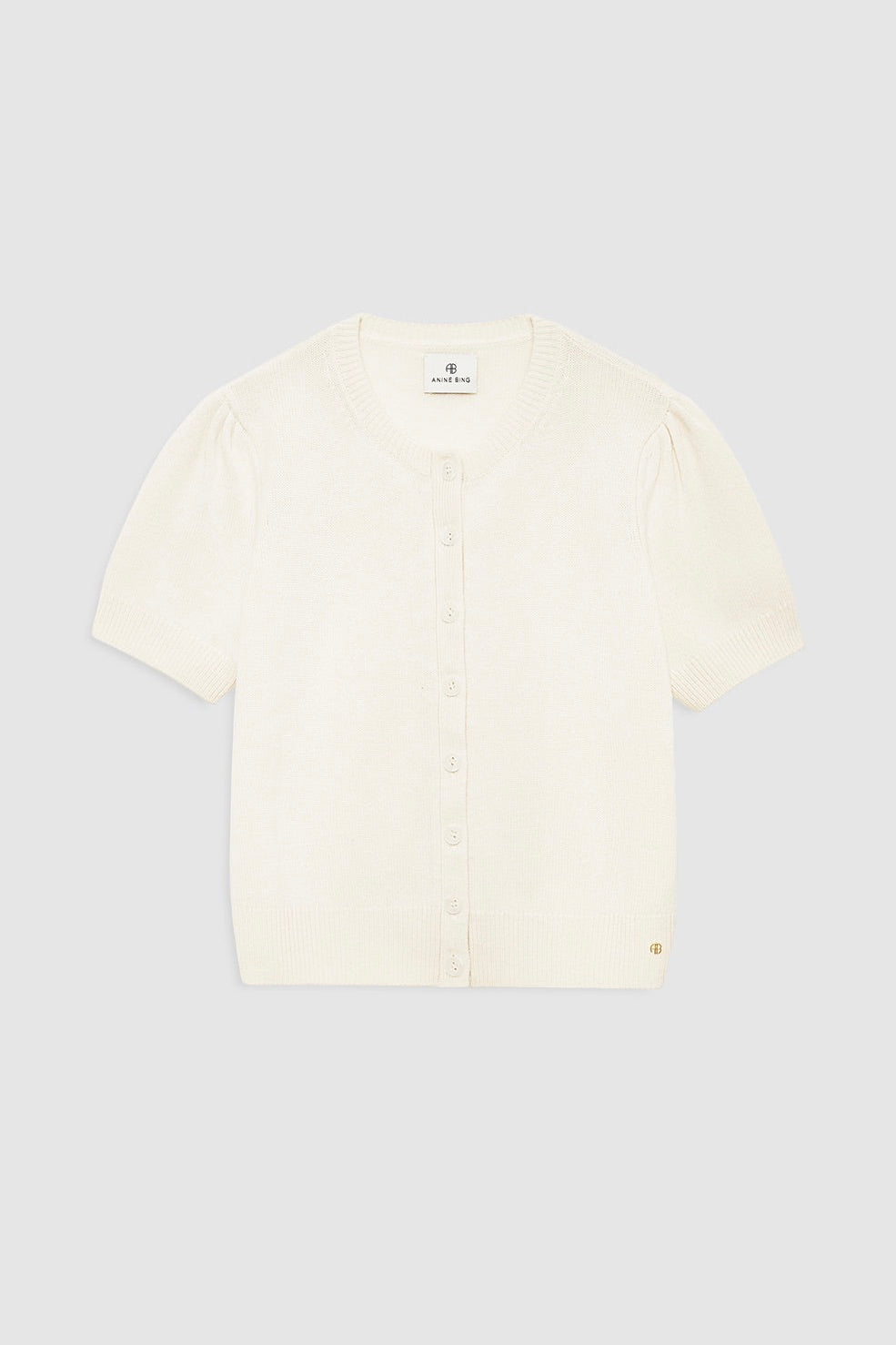 ANINE BING Gracie Cardigan Cream - Dale