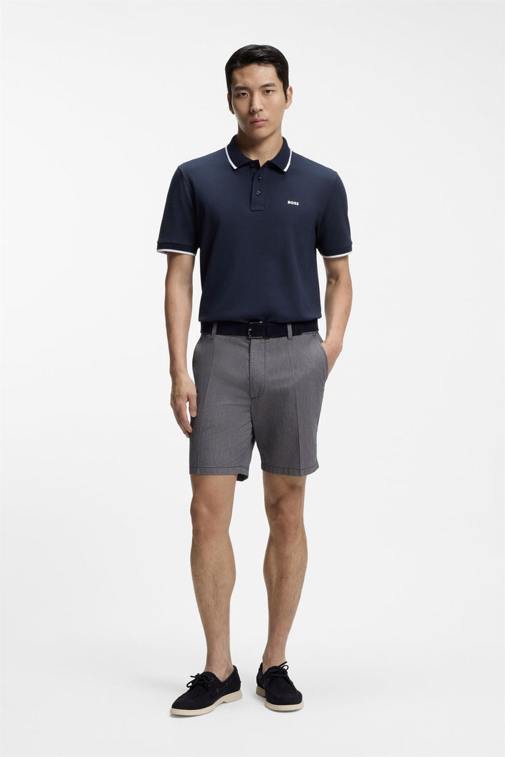 P-Kane1-EL Stretch Cotton Shorts Dark Blue