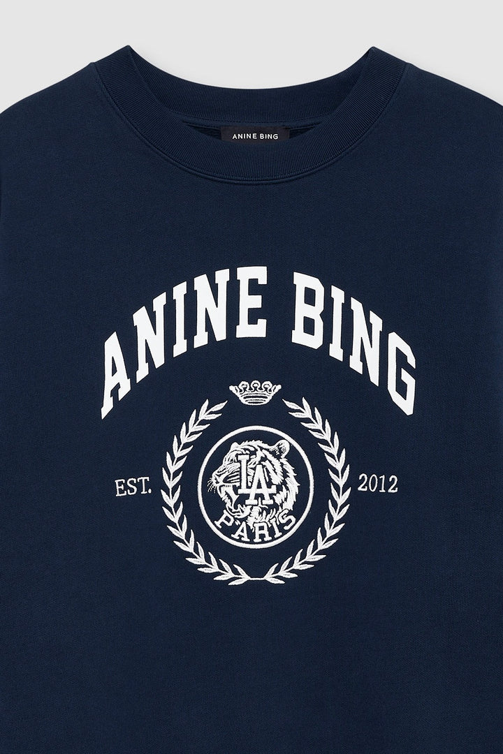 ANINE BING Miles Sweatshirt Collegiate Dark Navy - Dale