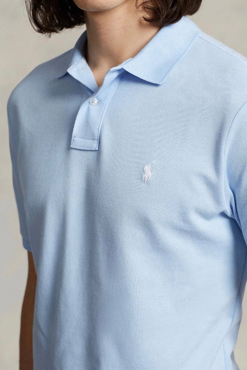 POLO RALPH LAUREN Basic Mesh Short Sleeve Polo Shirt Vessel Blue - Dale