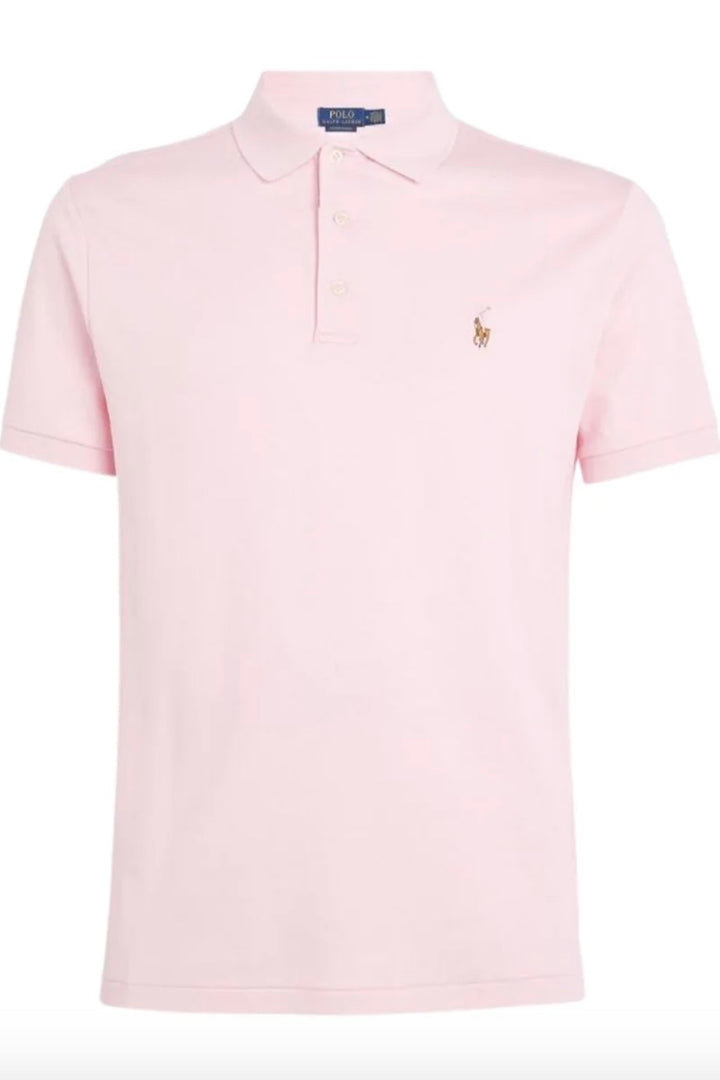 Short Sleeve Polo Shirt Hint Of Pink