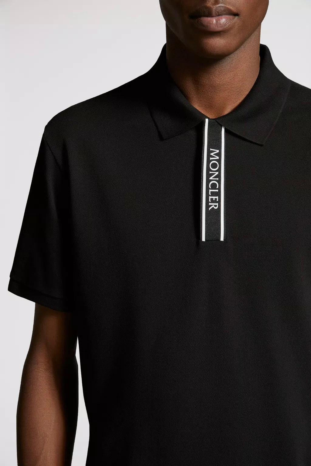 Logo Motif Polo Shirt Black