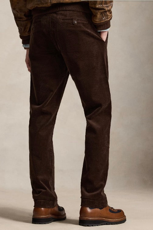 Bedford Straight Fit Corduroy Trousers Dark Beech