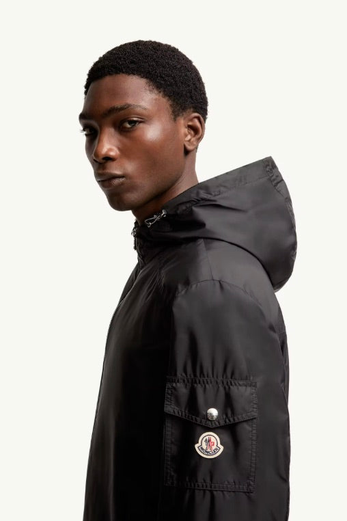 MONCLER Etiache Hooded Rain Jacket Black - Dale