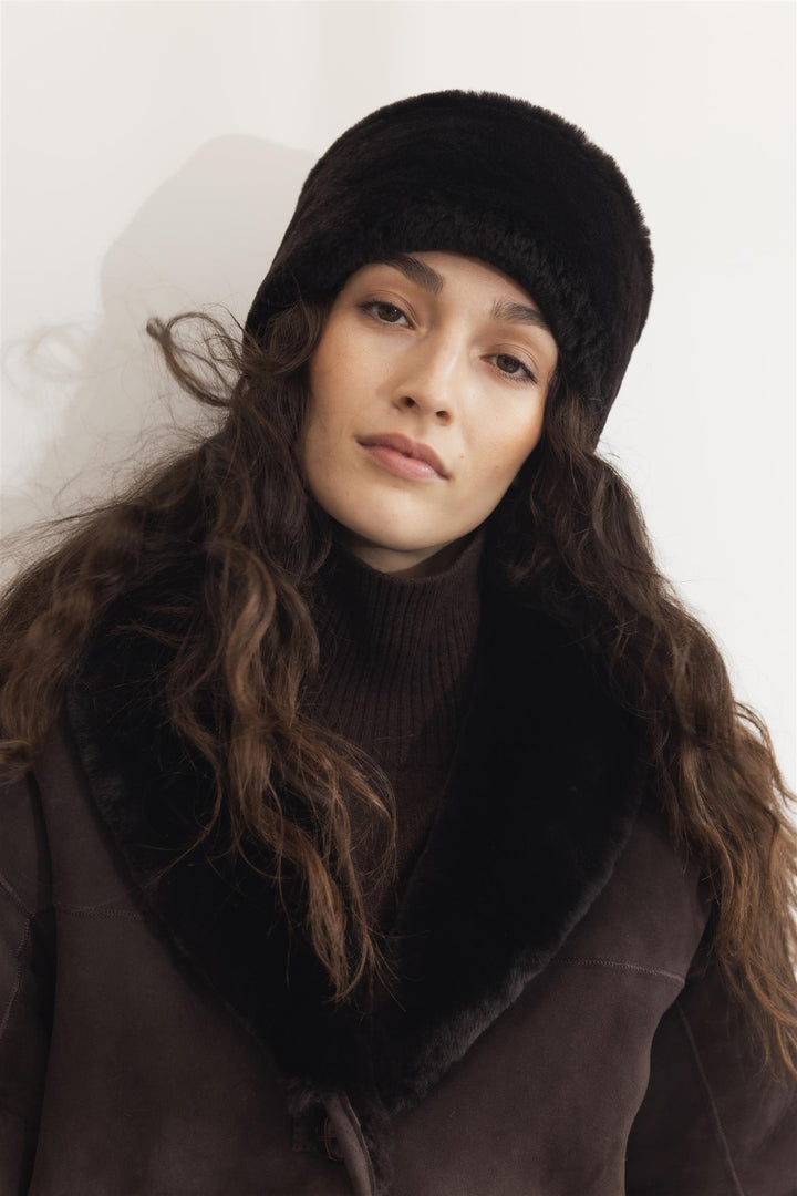 CAMILLA PIHL Azta Beanie Dark Brown Suede - Dale