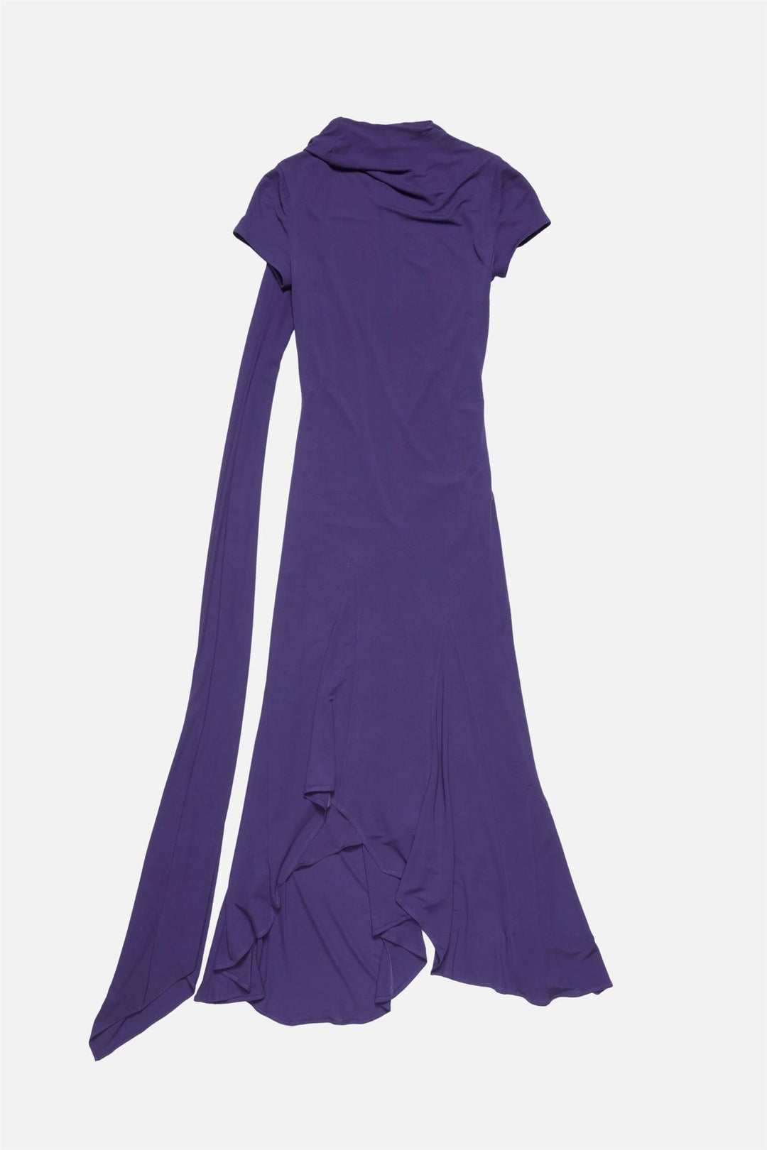 Layered Midi Dress Deep Purple