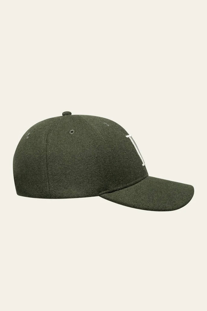 Encore Wool Baseball Cap Forest Green