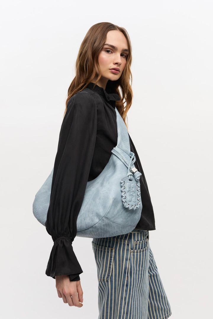 Bleached Medium Hobo Bag
