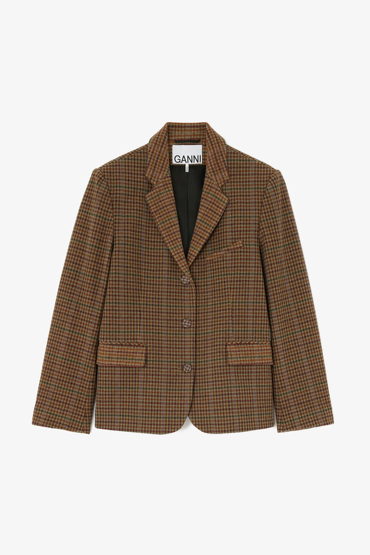Heavy Check Twill Blazer