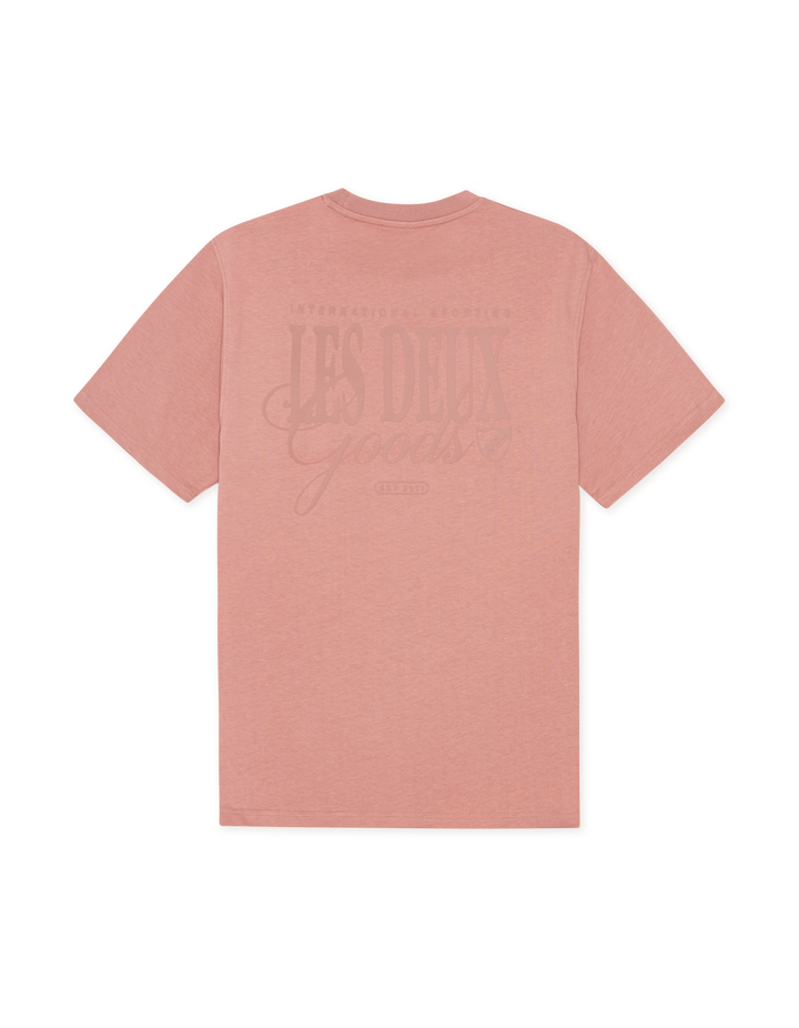 LES DEUX Ben Goods T-Shirt Ash Rose Pink - Dale