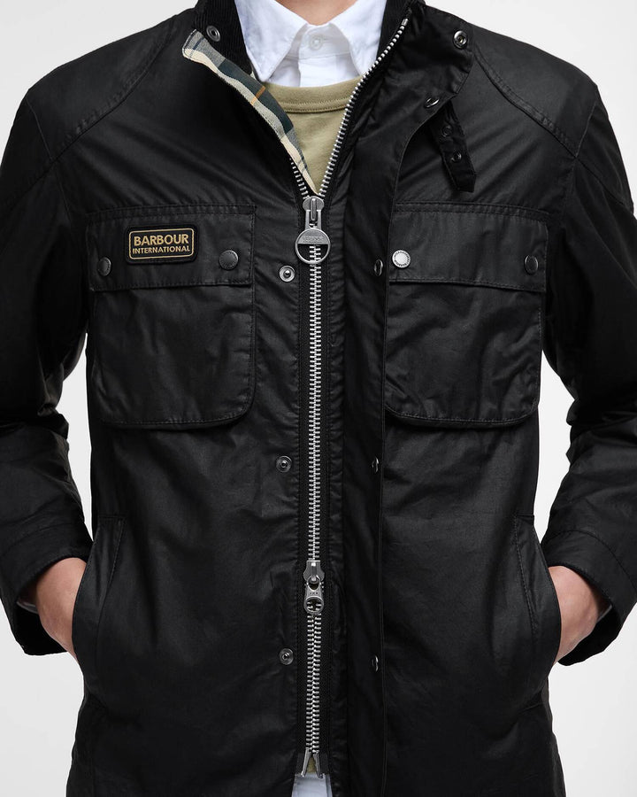 BARBOUR Merton Waxed Jacket Classic Black - Dale