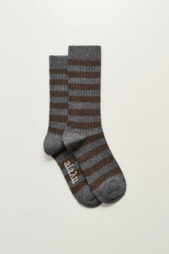 AIAYU Striped Cashmere Sock - Dale