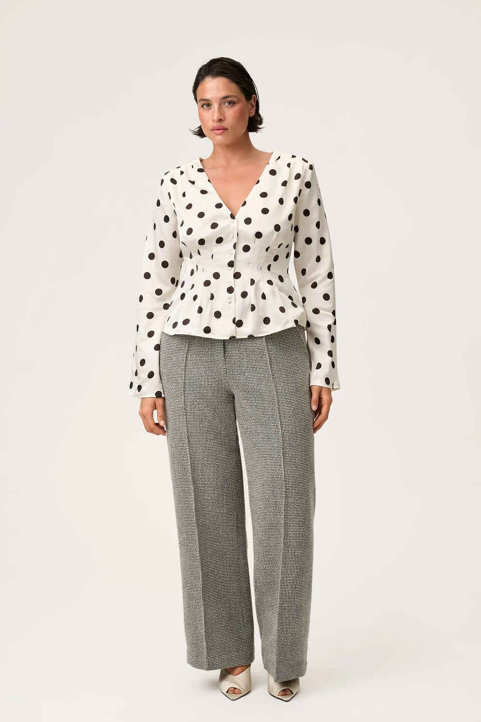 Marmo Blouse Creme Dots