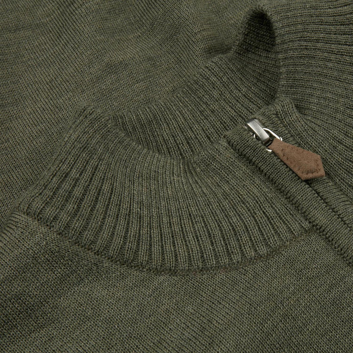 MERINO WOOL HALF ZIP