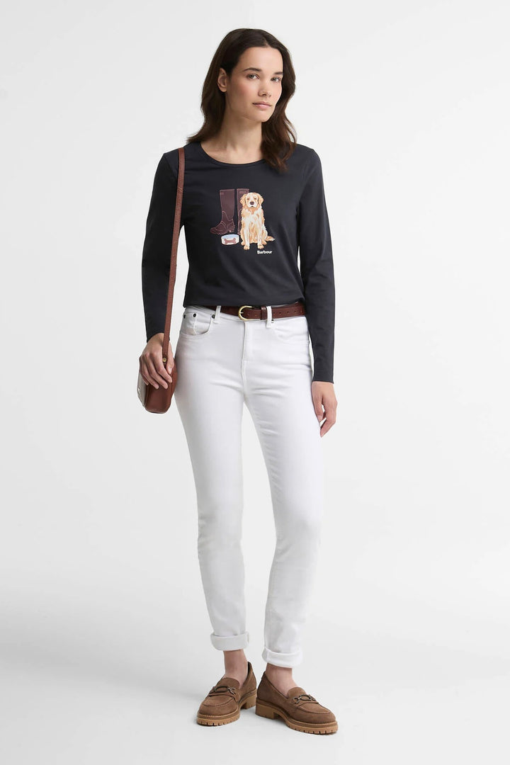 Barbour Hedley Long Sleeved T-Shirt Navy/Dress