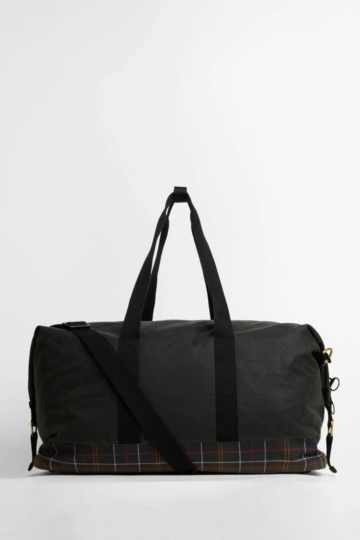 Barbour Field Waxed Holdall Bag Sage/Classic
