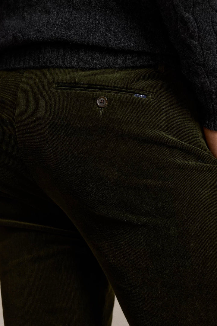 Stretch Slim Fit Corduroy Trouser Estate Olive