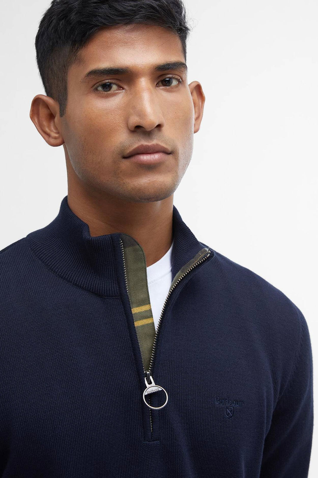 Cotton Quarter-Zip Jumper Classic Navy