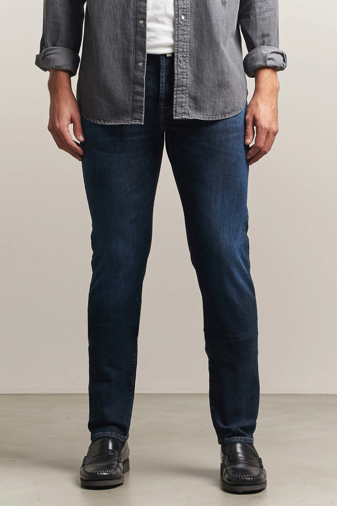 Bard Slim Fit Apres Ski Patch Stretch Jeans Dark Blue