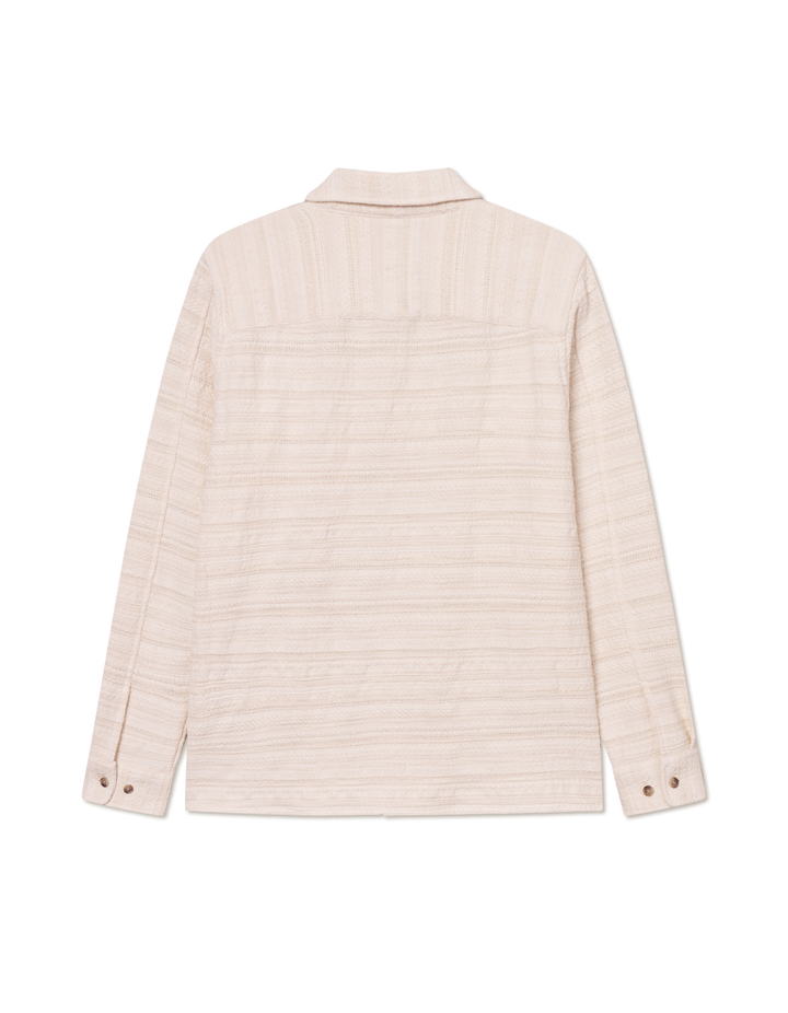 LES DEUX Jonas Structured Stripe Overshirt - Dale