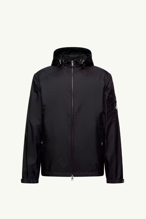 MONCLER Etiache Hooded Rain Jacket Black - Dale