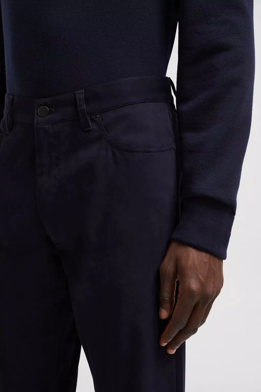 Cotton Trousers Night Blue