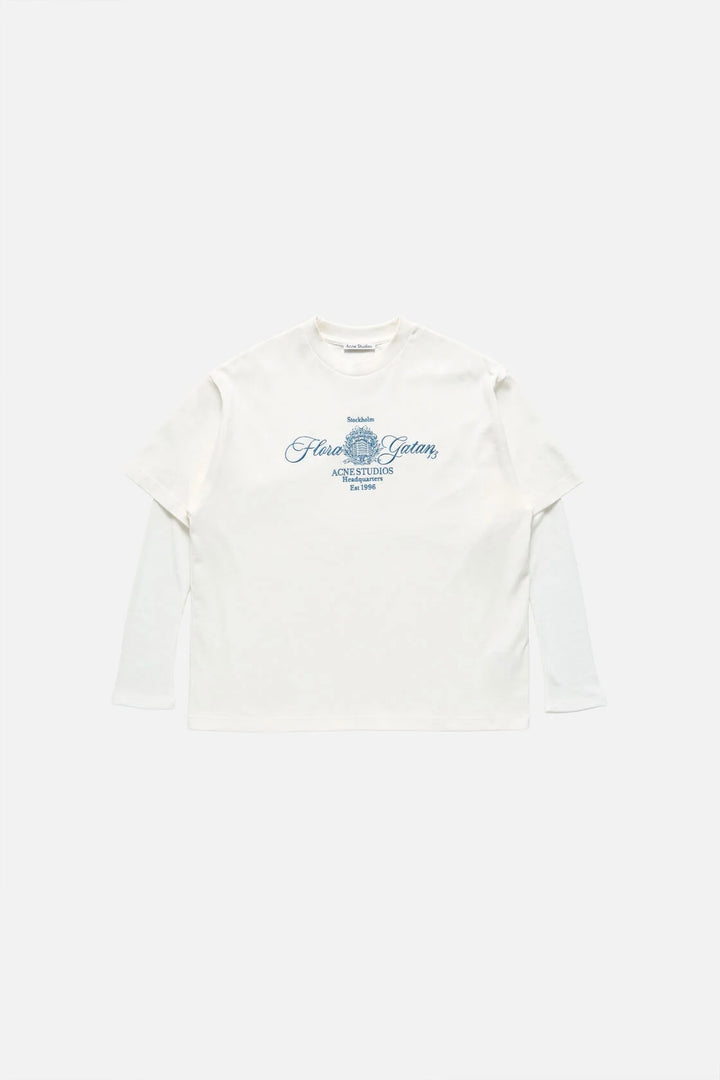 Embroidered T-Shirt Offwhite/Ecru