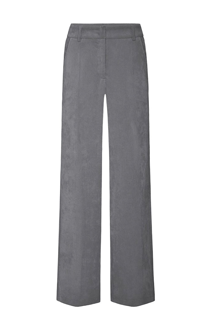 Amelie Corduroy Pants Steal Grey