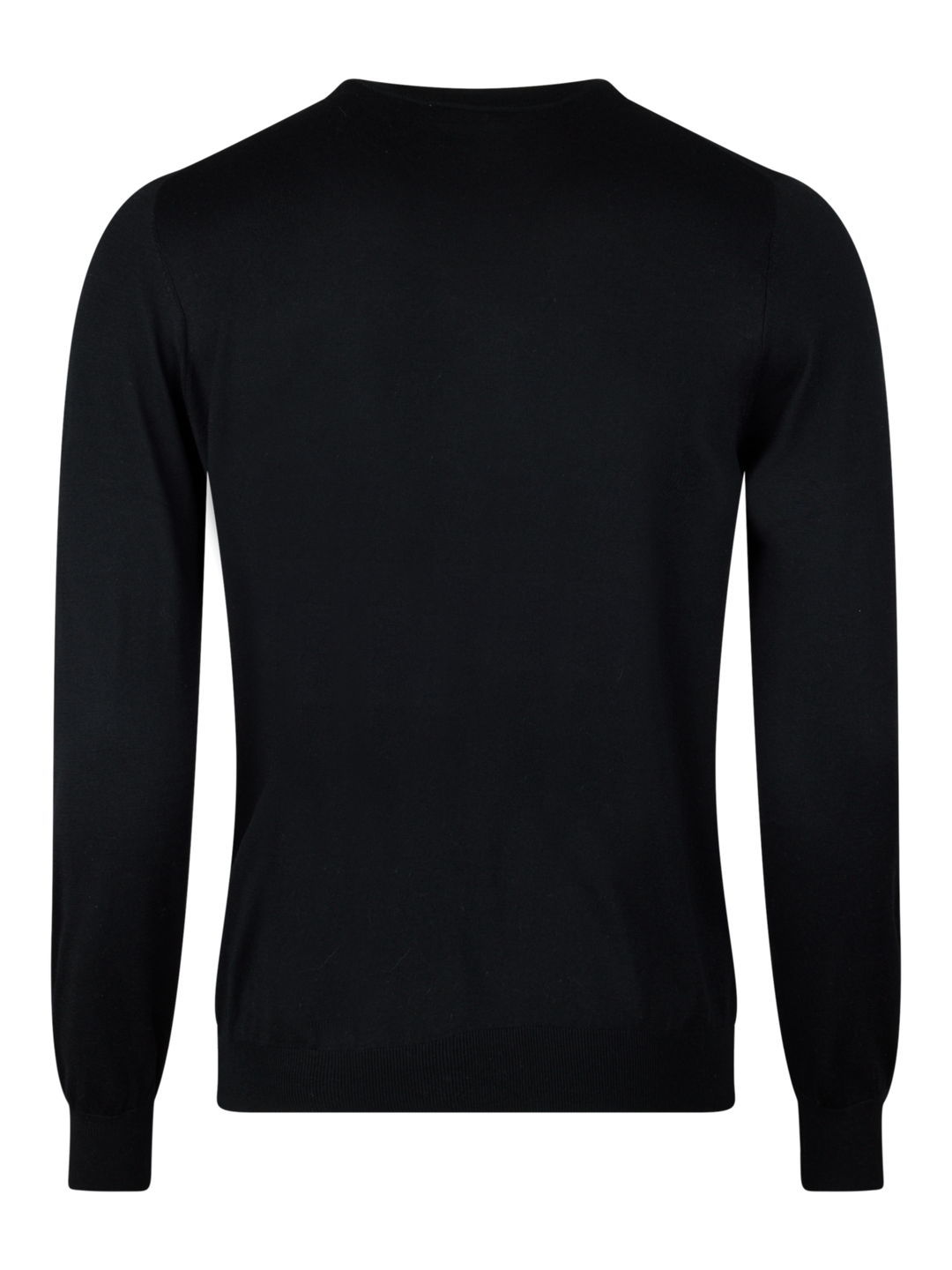 Silk Cashmere Knitted Crew Black