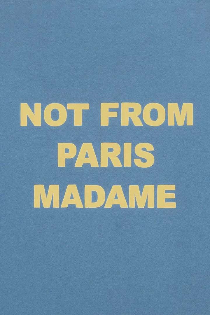 DRÔLE DE MONSIEUR Le T-shirt Slogan Atlantic Blue - Dale