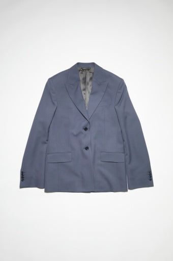 SINGLE-BREASTED SUIT JACKET Mid Blue