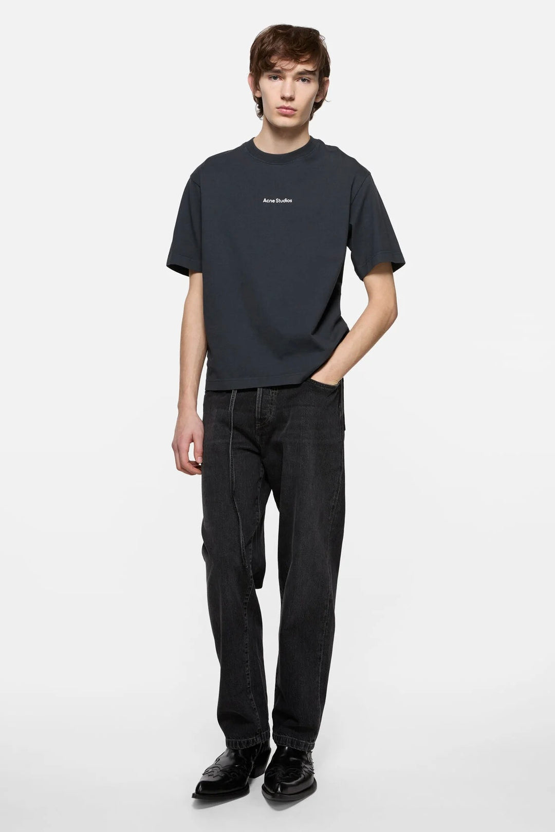T-Shirt Stamp Logo Relaxed Fit Black