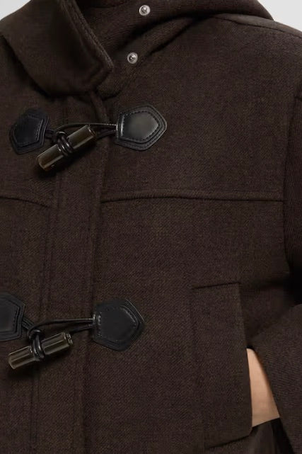 Peacoat Wool Duffle Coat Demitasse