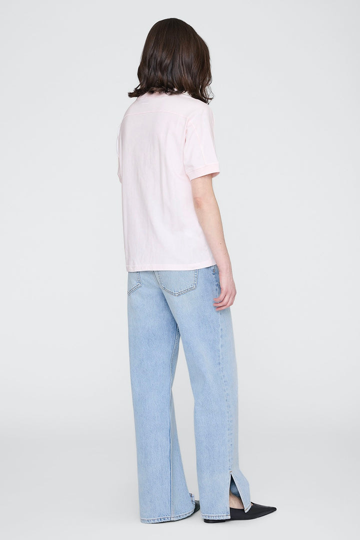 ANINE BING Jaylin Tee Collegiate Powder Pink - Dale
