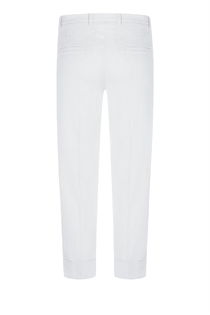 CAMBIO Krystal Linen Pant Pure White - Dale