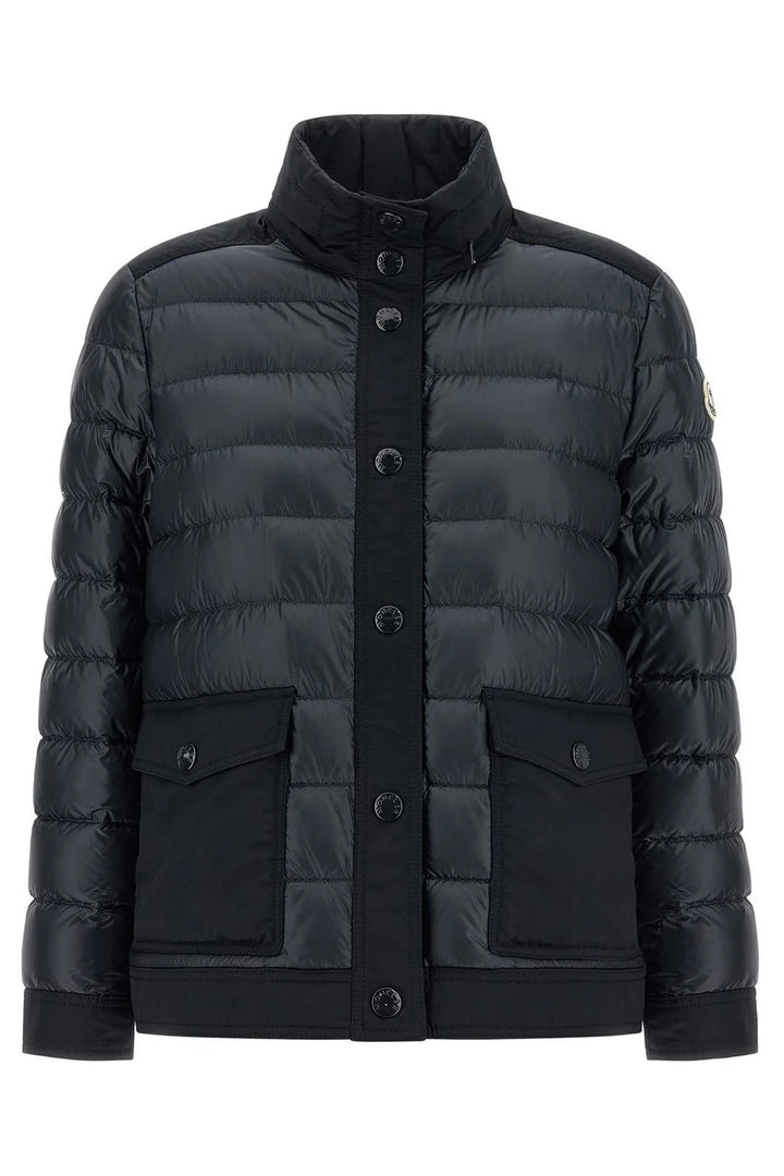 Origan Logo Patch Down Jacket Navy