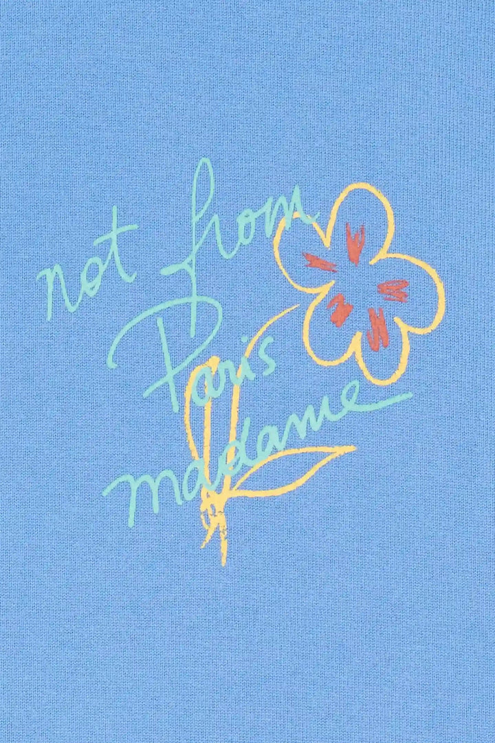 Esquisse Slogan T-shirt Light Blue