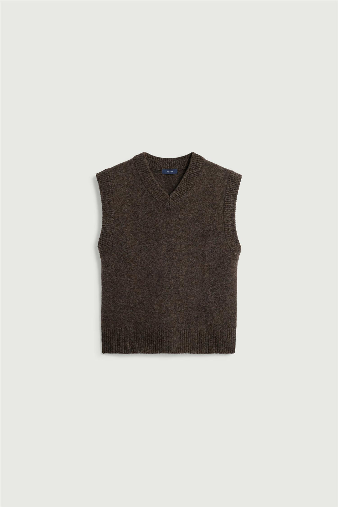 Karl Merino Pullover Vest Marron Chine