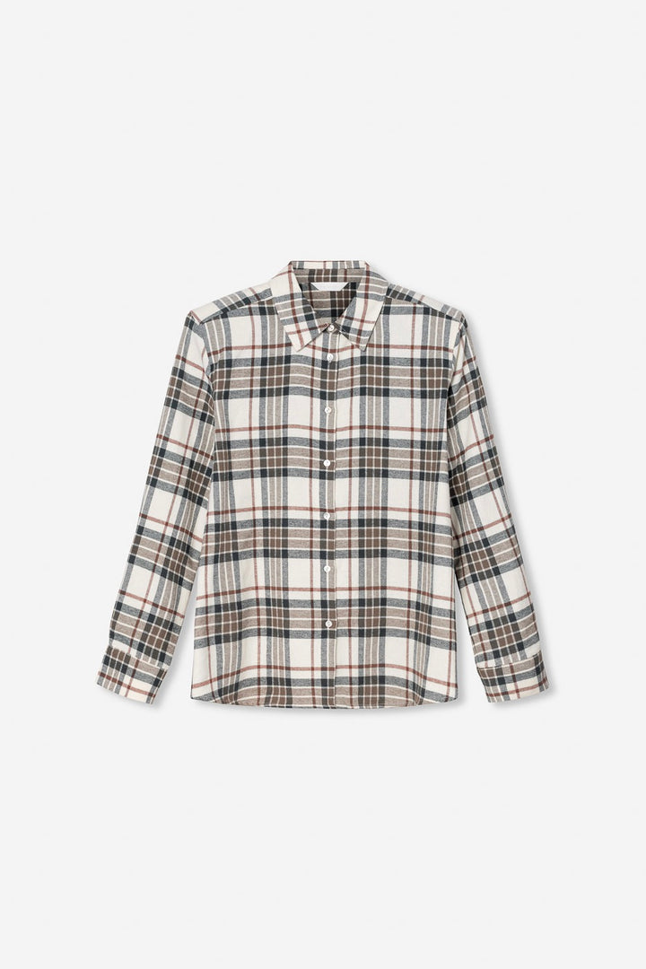 Joan Flannel Shirt Green Check