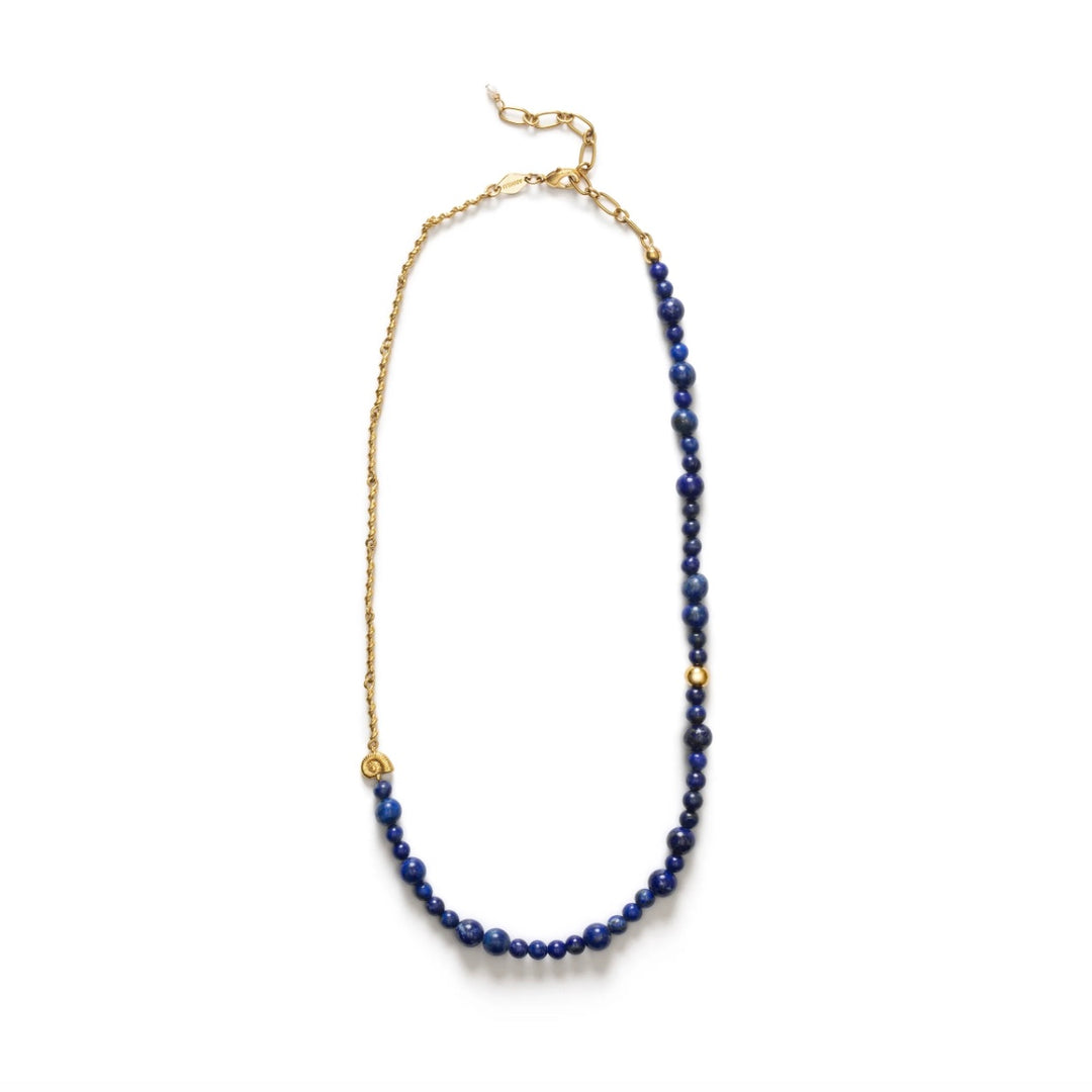 ANNI LU Deep Blue Necklace Golden Lapis - Dale