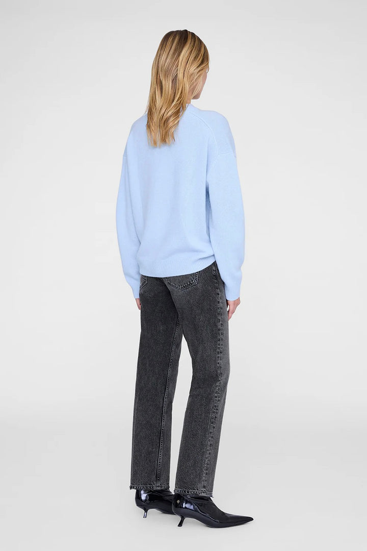 Lee Crew Cashmere Sweater Pale Blue