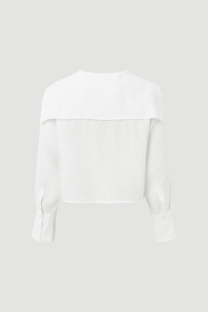 Linen Sailor Shirt White