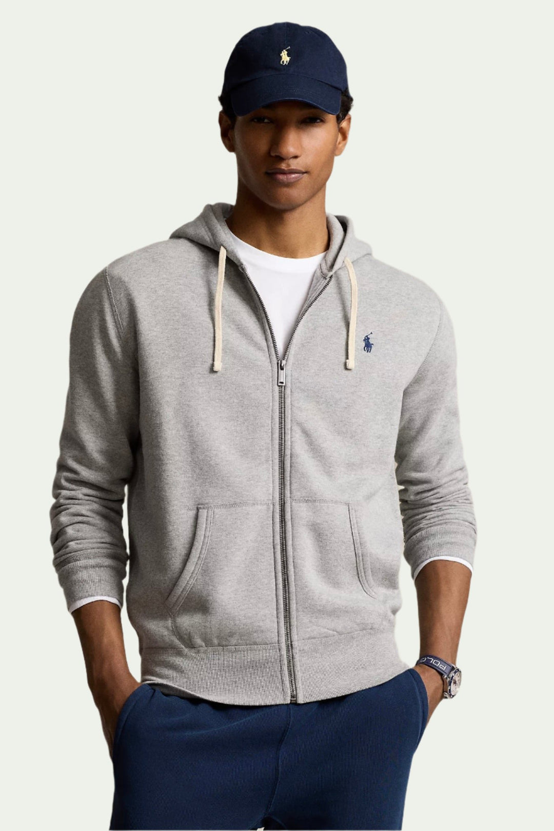 The RL Fleece Hoodie Andover Heather