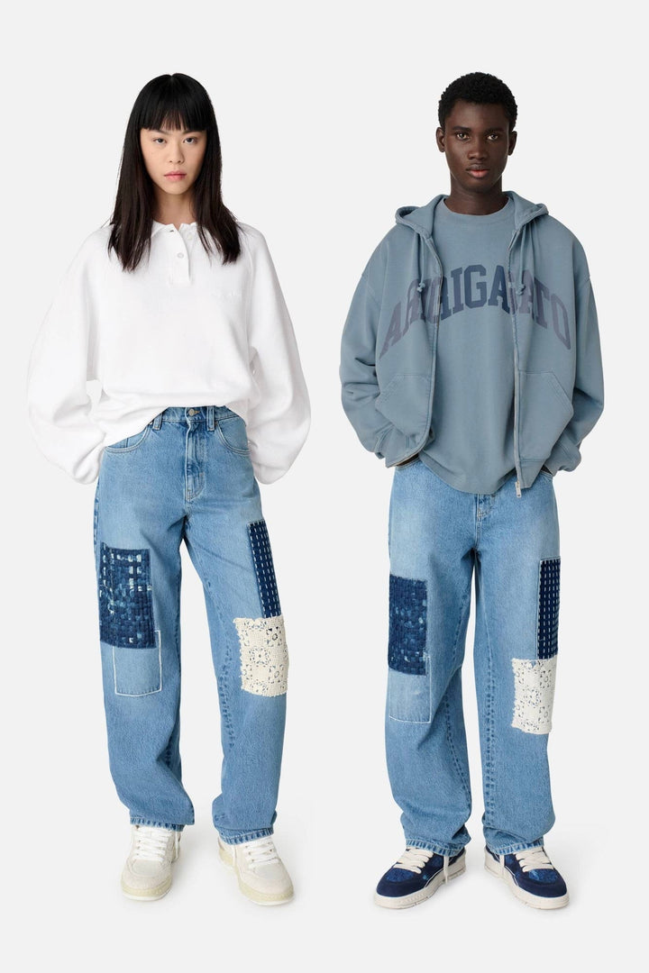 Patchwork Relaxed Jeans