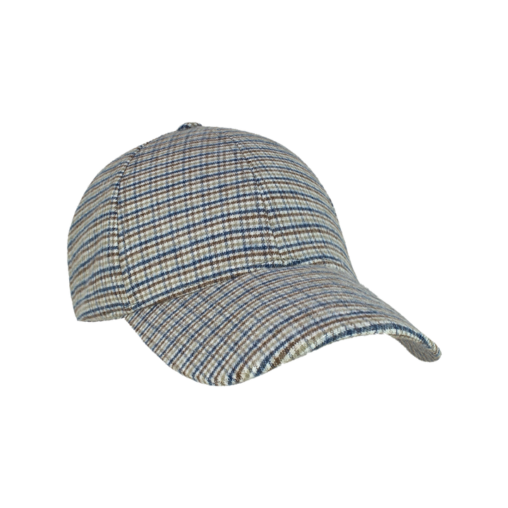 Cotton Flannel Cap Brown Check