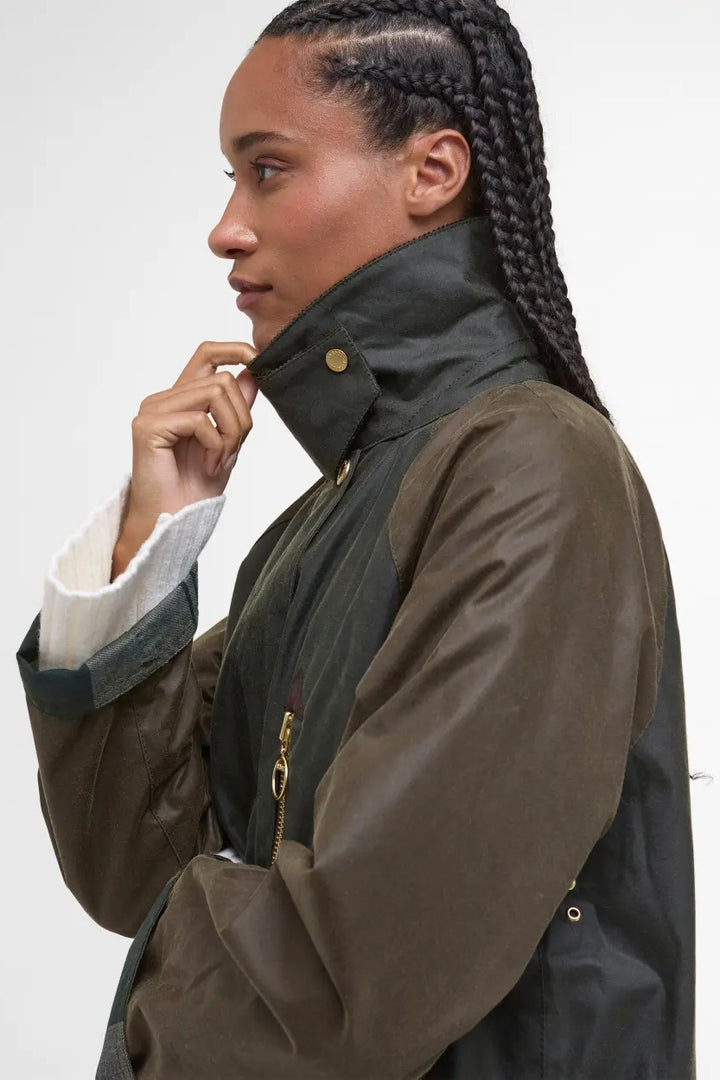 Barbour Evette Wax Jacket Ancient Olive