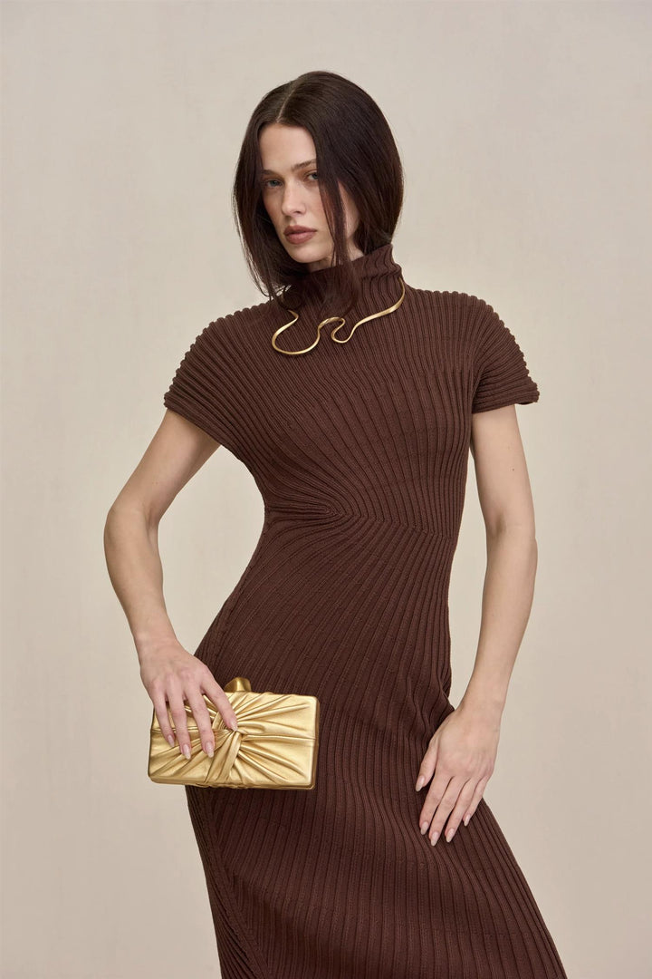 Chrysta Knit Dress Java